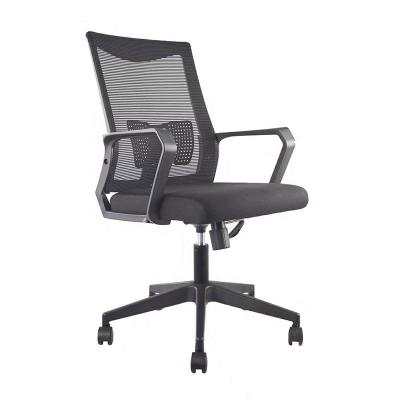 China (Size) New Design Adjustable Classic Models Rocking Mesh Fabric Office Chair People Use For 150kgs Swivel Personal Computer Black for sale