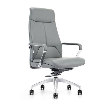 China (Size)Adjustable Multifunctional White Leather Office Chair/Modern Furniture/Computer Desk Swivel Chair for sale