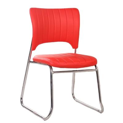 China Manufacturer Wholesale Metal Staff Visitor Meeting Chair Adjustable Cheap Leather Chair Computer Conference Room Office Training Chair for sale