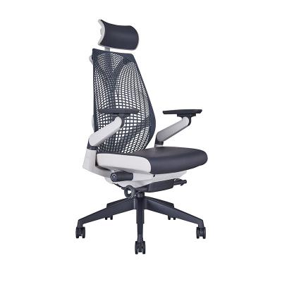 China High Back Frame (Height) Adjustable Frame Mesh TPEE Office Chair Comfortable Racing Personal Computer Chair for sale