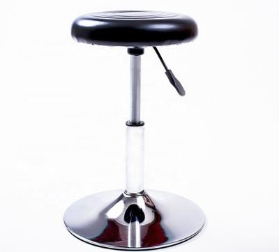 China Luxury Modern Adjustable Black Furniture PU Height Metal Hospital Nurse Chair With Round Modern Hot Selling Manual Base Bar Furniture for sale