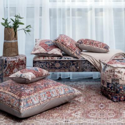 China China Manufacture Anti-Static Decorative Tiles Digital Printed Luxury Chenille Persian Cushion Inserts Pillow for sale