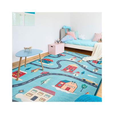 China Best Selling Washable High Quality Home Decoration Custom Printed Natural Area Rug Kids Rug for sale