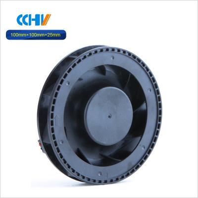 China 12V 24V 10025 DC Air Purifier 100X100X25mm Cooling 100mm Round Centrifugal Fan for sale