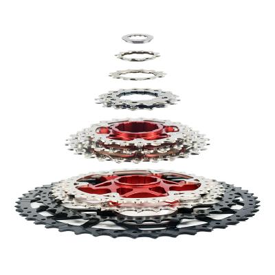 China Moutain Bike 8 9 10 11 Speed ​​Mountain Road Bike Cassette 11-32t-36t-42t MTB Flywheel 11 - 23t-25t-28t Steel Bicycle Freewheel for sale