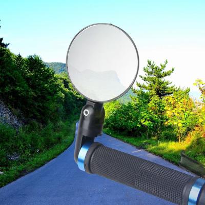 China ABS Mountain Bike Cycling Handlebar Ends Rear View Mirror 360 Rotate Road Bike Reflective Safety Mirror Bike Accessories for sale