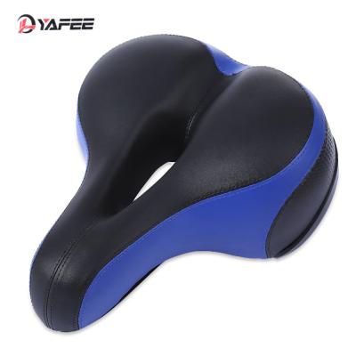 China Men Comfort Bike Seat Bicycle Saddle Replacement Padded Soft High Memory Foam With Absorbing Rubber Balls for sale