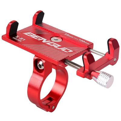 China Aluminum Aluminum Bicycle Phone Holder Soporte Bicicleta For 3.5-7 inch Smartphone China Red Color Box Xuku 101 for sale