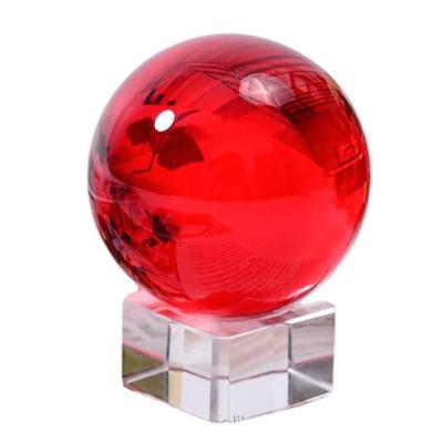 中国 K9 80mm Red Crystal Glass Sphere 販売のため