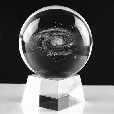 中国 K9 80mm Galactic Laser Engraved Crystal Ball 販売のため