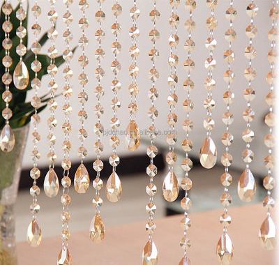 China Pujiang Factory Price Decorative Crystal Bead Curtain for sale