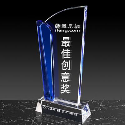 China New product business gift Eco-Friendly Fine Workmanship Eco-Friendly customized crystal trophy for sale