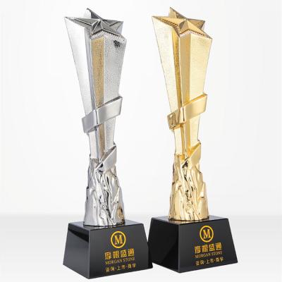 China On Sale unique design Custom Wholesale Custom resin stars trophies for sale