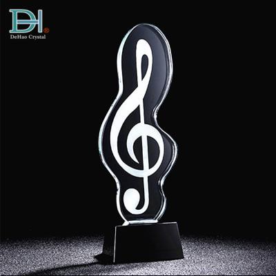 Cina Wholesale Custom Engraving Ghana Music Event Award Cheap Crystal Trophy in vendita