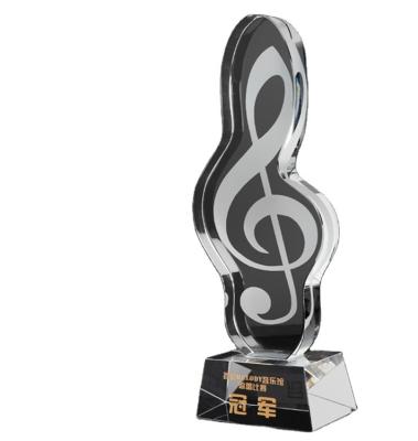 China Wholesale Price Custom Engraving Ghana Musical Event Award Crystal Trophy Te koop