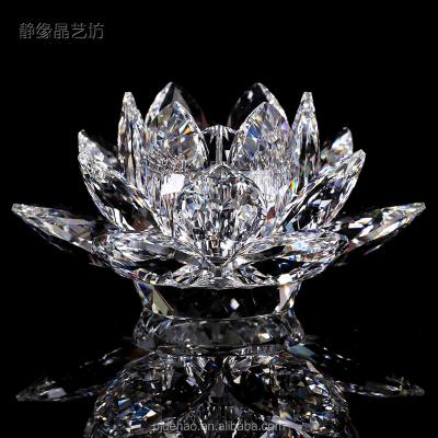 China Factory Direct Sale High Quality Crystal Lotus Decoration à venda