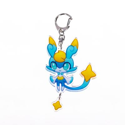 China Manufacturer Wholesale Custom Cartoon Plastic Model Form Acrylic Key Chain for sale