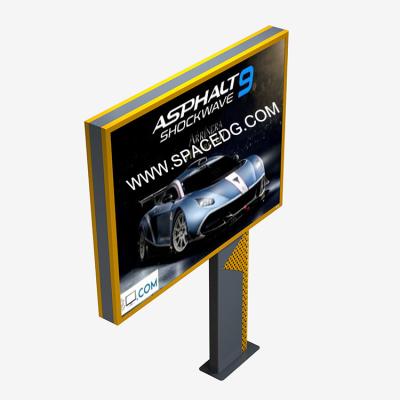 China Fabrice Flex Banner Durable Double Sided Outdoor Outdoor LED Lighting Billboard Sign Near Roads for sale