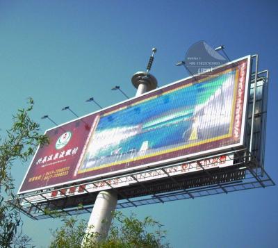 China Aluminum Alloy Three Sides Billboard Outdoor Advertising Steel Structure Trivision Billboards for sale