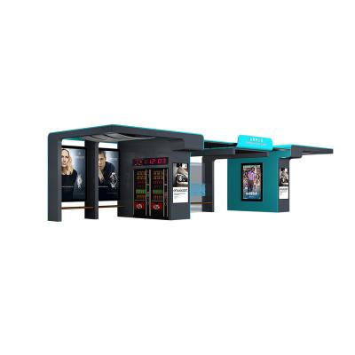 China Outdoor Factory Customized Aluminum Profile Smart Bust Stop Kiosks for sale