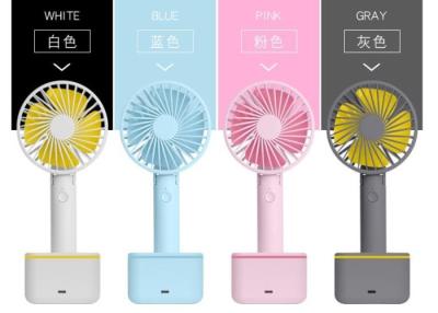 China Portable Personal USB Handheld Fan Dual - Use Rechargeable Removable Base for sale