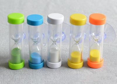 China Waterproof  Sand Clock Timer With Suction Cup 3mins Hourglass Sand Timer  For Mini Shower for sale