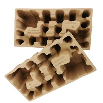 China Support Product Prevent Mechanical Extrusion Customized Biodegradable Products And Electronics Pulp Tray Pulp Molding Accept for sale