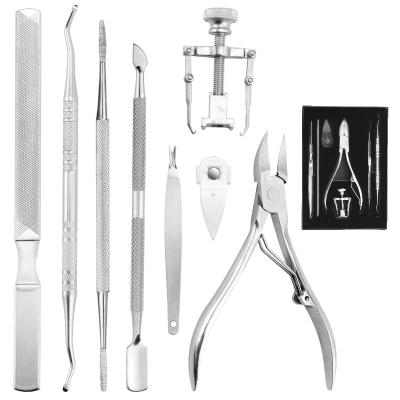 China Toenail Enhanced Premium Ingrown Toenail Treatment Tool Kit 8 Pcs, Nail Treatment Foot Tool Ingrown Toenail Kit for sale