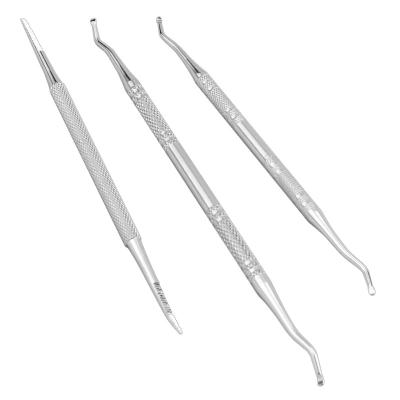 China Professional Hand Nail Treatment Pedicure Tool Kit Nail Cleaner Tools 3pcs Ingrown Surgical Surgical Safe File for sale