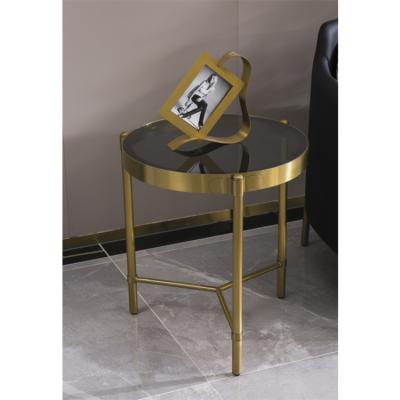 China New Design Living Room Modern Marble Table Comfortable Corner Stainless Table for sale