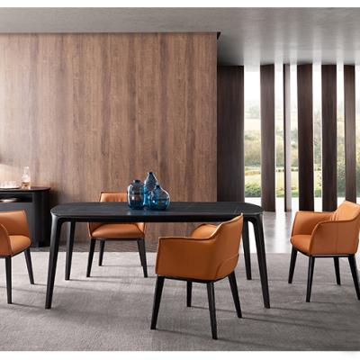 China Adjustable Dining Table Contemporary Modern Style Rock Stone Comfortable Dining Table Furniture (Others) for sale