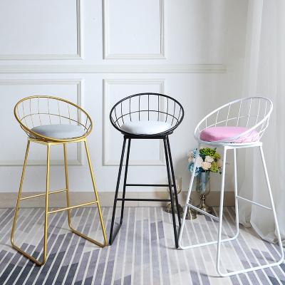 China Modern Vivid Modern Nordic Bar Stools Iron Bar Chair Factory Cheapest Price for sale