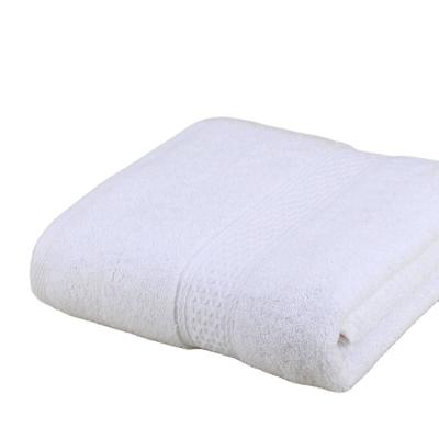 China Confortable White Customer Comfortable Cotton Hotel Bath Towel for sale