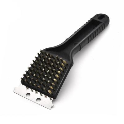 China Amazon BBQ Tools Stainless Steel Hot Selling Easily Cleaned Outdoor BBQ Sweeps BBQ Grill Cleaning Brush for sale