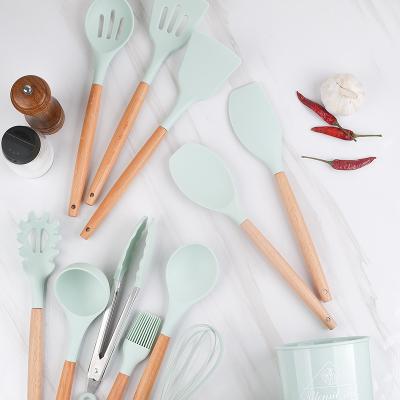 China Sustainable eco safe reusable custom home kitchen cookware silicone cooking tools for sale