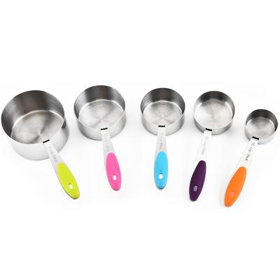 China Hot Viable Quality Silicone Measuring Cups Stainless Steel Adjustable Measuring Cups for sale