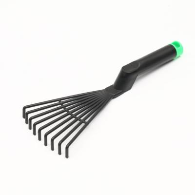 China Handheld Garden Tools Plastic Cultivator Garden Fan Rake for sale