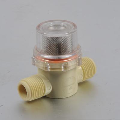 China Plastic Industrial Hotels NPT Water Pump Strainer With MNPT Thread for sale