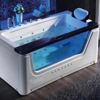 China Rectangular Modern Acrylic Whirlpool Spa Tub Whirlpool Bathtub Massage Bathroom Bathtub for sale