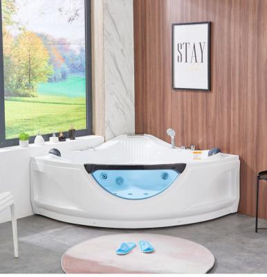 China Modern Five Star Hotel Luxury Freestanding Corner Hydrotherapy Massage Whirlpool Bathtub for sale