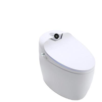 China China Factory Modern Smart Sanitary Ware Fully Automatic Inductive Smart One Piece Toilet With Q10 Remote Control Strap for sale