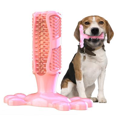 China 2022 Viable New Sample Chewing Rubber Dog Chew Toys Dog Toothbrush Toy Pet Dog Training Molar Rubber Stick for sale