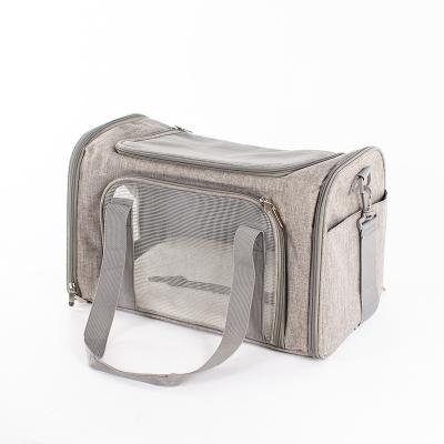 China B006 Custom Sustainable High End Eco Friendly Expandable Luxury Pet Travel Carrier Bag With Your Own Logo for sale