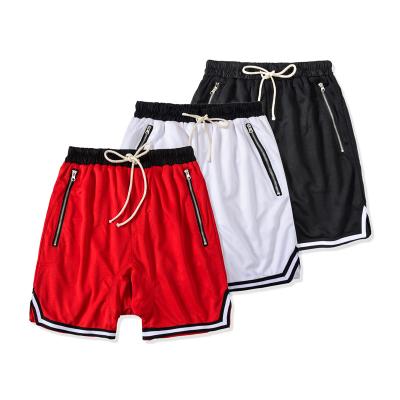 China HT Anti-Wrinkle Custom Made Mens Mid Waist Zipper Pocket Summer Men's Athletic Shorts for sale