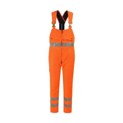 China High Quality Cotton 100% Twill Woven Work Protection Coveralls With Pockets Work Reflective Pants for sale