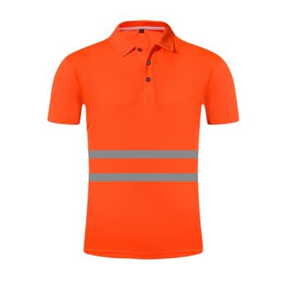 China Wholesale High Quality Orange Reflective T-shirt Breathable And Sweat-absorbent for sale