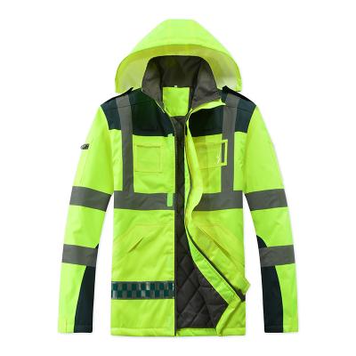 China Water Proof Sell Well Jacket Safety Customize Construction Reflective Parka High Visibility Safety Jacket for sale