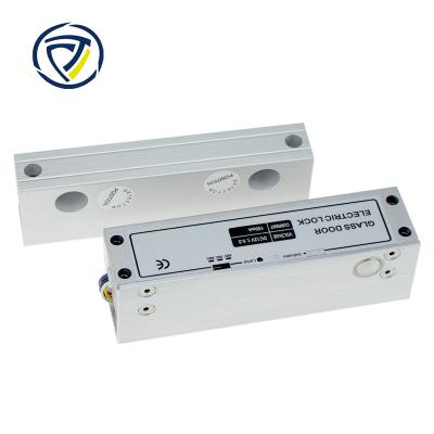 China Aluminum frameless high glass door electric bolt lock with time delay and signal return for sale