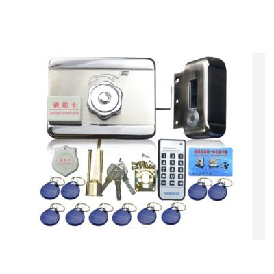 China Remote Control Electric Rim Lock With Card And Key For Door Gate 170Lx100Wx65H (mm) for sale