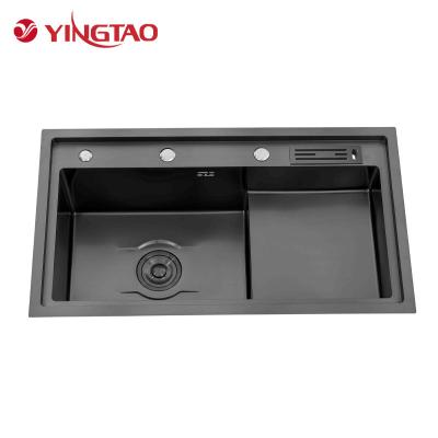 China Without Faucet Commercial kitchen 201 304 sinks stainless steel under mount kitchen sink manufacturer for sale